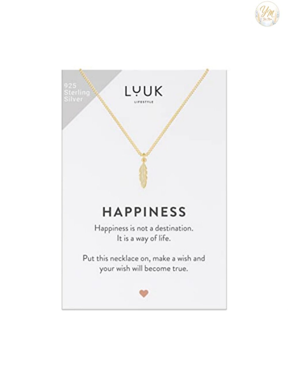 Sterling Silver Feather Pendant Necklace, 20 Inch Chain, Gift